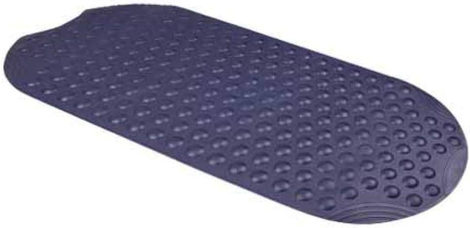 xuandaolin non slip safety bath mat Bathtub anti-slip mat bath mat shower room bathroom mat suction cup bathroom-Massage dot oval 89 * 38cm dark blue