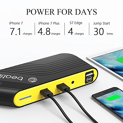 Купить BEATIT TECH 600A Peak 14000mAh 12Volt Portable Car Jump starter