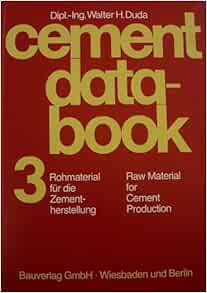 Amazon.com: Cement Data Book, Volume 3: Raw Material for Cement