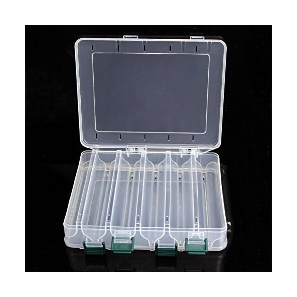 Yosoo-Double-Sided-12-Compartment-Waterproof-Visible-Plastic-Clear-Fishing-Lure-Bait-Hooks-FishingTackle-Accessory-Storage-Box-Case-Container