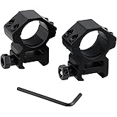 ToopMount 25.4mm Scope Ring Medium Profile Scope Mount Ring Built-in Protective Tape Scope Mount Lightweight Sight Ring for 2