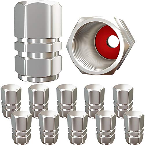 image for SAMIKIVA Tire Valve Caps (12 Pack) Heavy-Duty Stem Covers | Dust proof
