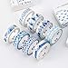 BCopter Washi Masking Tape Set Creative DIY Arts Kit Party Craft Favor for Kids Adults, Colorful Sticky Paper Decoration Gift Wrap Scrapbook Journal, Hand Tear Writable （It's All Blue）