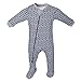 ZippyJamz Organic Baby Footed Sleeper Pajamas w/Inseam Zipper ~ Drip Drop Dream (9-12 Months)
