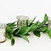 Just Artifacts Glass Votive Candle Holder 2.75-Inch (12pcs, Lattice Gold) - Mercury Glass Votive Tealight Candle Holders for Weddings, Parties and Home Decor