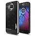 Moto G5S Plus Case, Moto G5S+ Case with [Tempered Glass Screen Protector], NageBee [Frost Clear] [Carbon Fiber] Premium Slim Protective Rubber Case For Motorola G5S+ / G5S Plus XT1806 (Black)