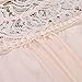 Off Shoulder Floral T-Shirt,FimKaul Women Fashion Short Sleeve Striped Lace Blouse Tops Tee (L, Pink)