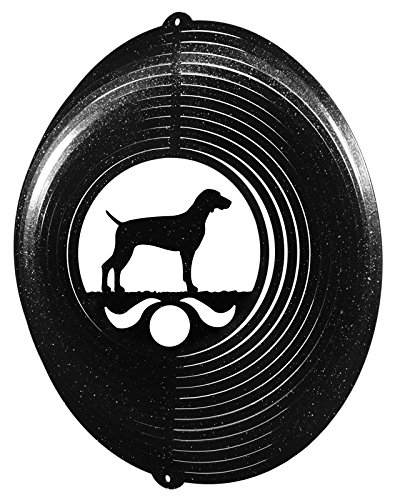 WEIMARANER Circle Swirly Metal Wind Spinner