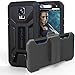 Encased Pantera Series Shockproof Case with Belt Clip Holster and Built-in Screen Protector for Galaxy S5 - Black