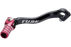 TUSK RACING Tusk Folding Shift Lever Black/Red Tip Compatible with Honda CR85R 2003-2007/CR80R 1987-2002