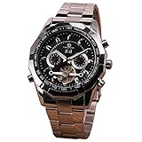 NEW LIMITED Military Pilot Design Men's Tourbillon Automatic Mechanical Wristwatch Metal Strap Complex 6 Hand 3 Sub-dial + BOX