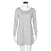 Clearance! ZOMUSA Women Black and White Stripes Loose Pullover Long Sleeve Stripe Shirt Tops Blouse (XL, White)