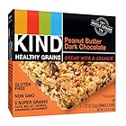 KIND Healthy Grains Granola Bars, Peanut Butter Dark Chocolate, Gluten Free, 1.2 oz Bars, 5 Count