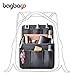 bag in bag Multi-functional Contrast Bag Shoulders Bag Rucksack Insert Backpack Organizer,Black
