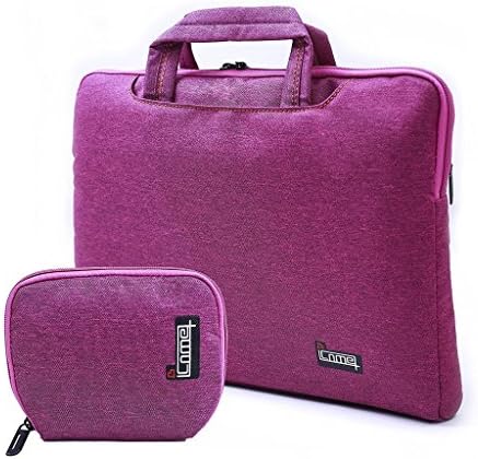 Women's Portable Waterproof Notebook Computers Laptop Sleeve Case Bag, Carrying Handbag Briefcase, Laptop Messenger Bag (Purple,15.6 inch)