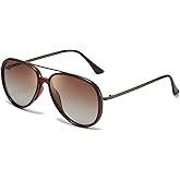 IGnaef Tangle Free Polarized Aviator Sunglasses for Women with UV Protection 2025 Trendy Oversized Shades IF2848