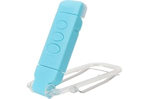 BSDGECLOGY 24 Led Rechargeable Book Light for Reading in Bed-Eye Caring 3 Color Temperatures,80 Hrs Runtime Lightweight Clip-On Lamp, Perfect for Kids, Book Lovers, and Student Gift (Blue, Clip On)