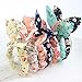 LOVEF Korean Style 10x Girls floral Rabbit Ear Hair Tie Bands Ropes Ponytail Holder
