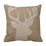Onker Cotton Linen Square Decorative Throw Pillow Case Cushion Cover 18
