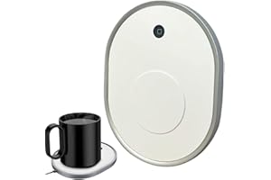 Desk Mug Warmer - Smart Wireless Coffee Cup Heater, Mug Heating Plate, Rapid Warming Technology, Energy Efficient Fast Tea Co