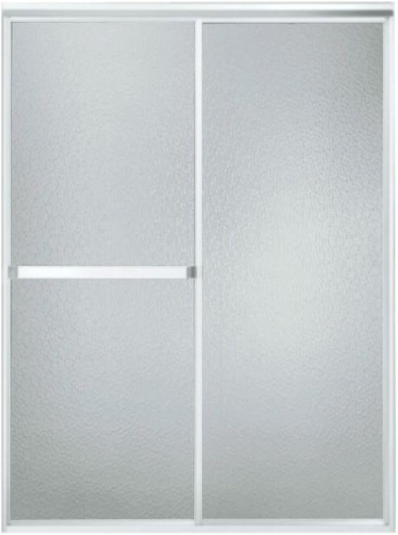 STERLING Standard 660B48T Shower Door 65"H x 4348"W Hammered Glass