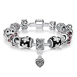 Presentski Fashion Jewelry European 925 Sterling Silver Plated Frog Charm Bracelet for Women Man Girls