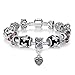 Presentski Fashion Jewelry European 925 Sterling Silver Plated Frog Charm Bracelet for Women Man Girls