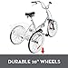 Happybuy 24 Inch Adult Tricycles Series 7 Speed 3 Wheel Bikes for Adult Tricycle Trike Cruise Bike Large Size Basket for Recreation, Shopping,Exercise Men’s Women’s Bike (Grey Folding)thumb 4