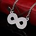 GuDeKe Rainbow Gay Pride LGBT Infinity Necklace Pendant Gift for Men/Women