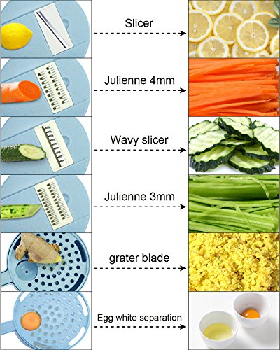 image for Soogoo Vegetable Slicer, kitchen Mandoline Slicer veggie Cutter Grater