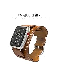 MoKo correa de piel original para Apple Watch, Marrón