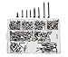 295pcs Phillips Flat Head Self Tapping Wood Screws Assortment Kit-304 Stainless Steel