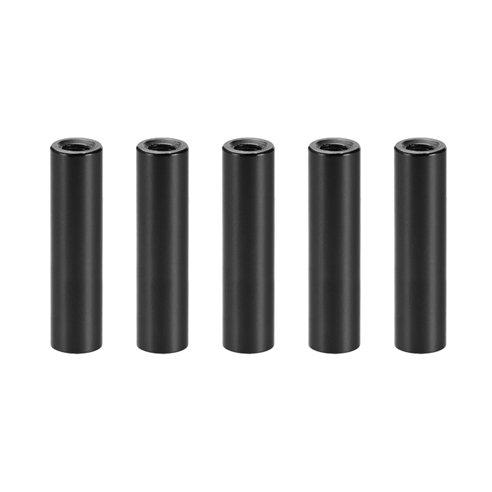 YOKIVE 5 Pcs Standoff Spacer, Aluminum Round Straight Spacer | Prevent Joint Deformation, Great for Robot, Drone (Black, M3, 20mm)