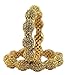 Indian Bollywood Jewelry Polki Gold plated Wedding Indian Bangles Traditional Jewelry (2.8 Inches)