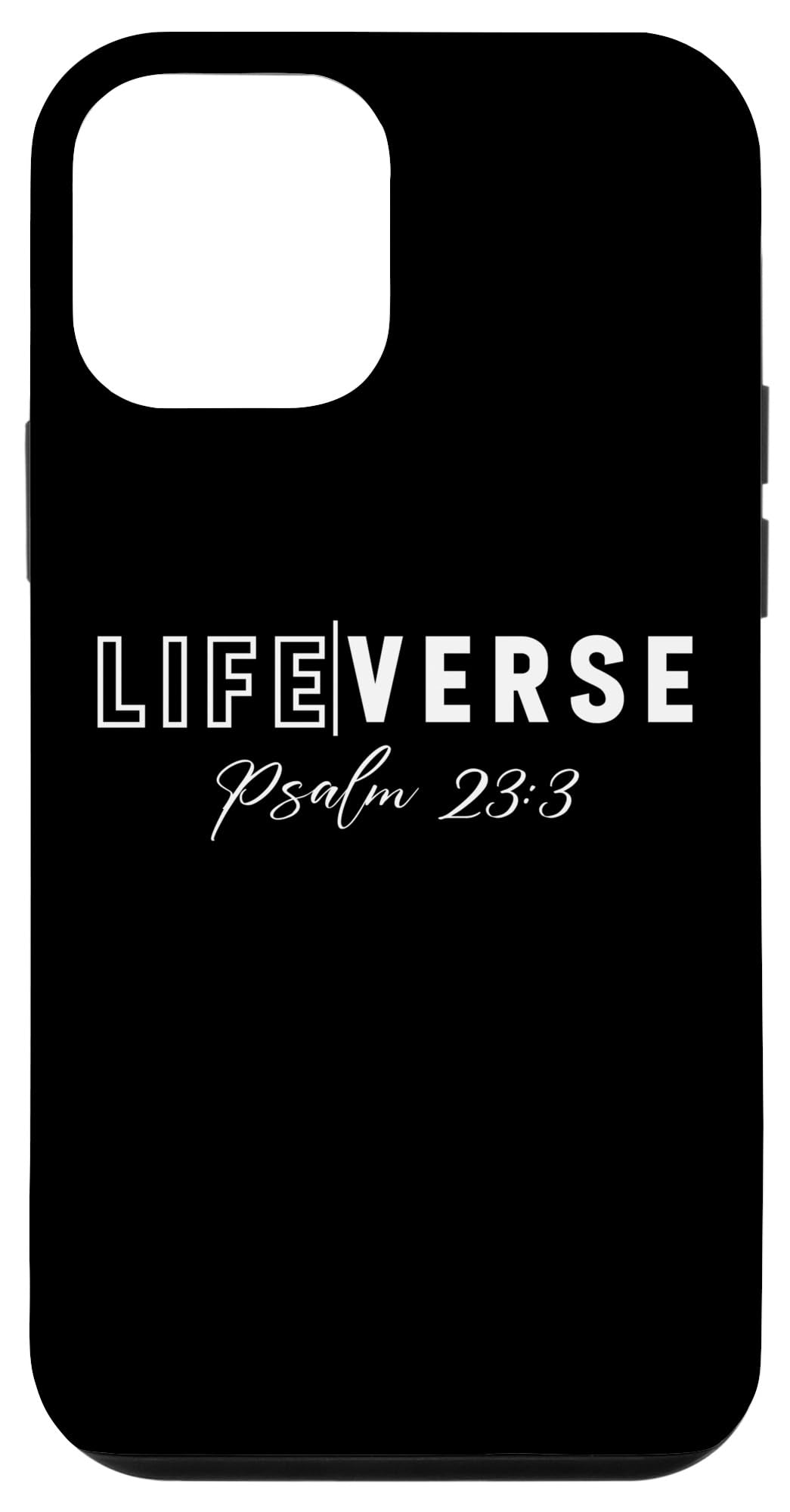 iPhone 12 mini Life Verse Psalm 23:3 Christian Bible Study Love Jesus Case