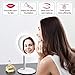 Amiro Lighted Makeup Mirror with Natural Daylight LED Lights, Adjustable Brightness, Rechargeable and Cordless, High Definition Countertop Vanity Mirror (No Magnification)