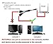 RJ45 Network Splitter Adapter Cable, RJ45 1 Male to 2 Female Socket Port LAN Ethernet Network Extender Connector Y Adapter Cable