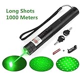 Molesunny Green Light Pointer High Power Visible Beam with Adjustable Focus for Hunting Hiking Mini Flashlight Interactive Light Entertain and Train Your Cat Kitten Dog Pet