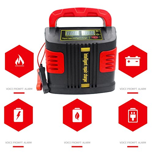 Portable Intelligent Charger Auto Motor Vehicle Charger 350W 14A Auto Adjust LCD Battery Charger Car Jump Starter Booster - Thumbnail 2