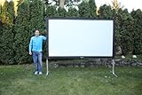 Visual Apex Projector Screen 120" 4K Portable Indoor/Outdoor Movie Theater Fast-Folding Projector Screen with Stand Legs and Carry Bag HD 16:9 format (Office Product)