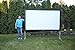 Visual Apex Projector Screen 132HD Portable Indoor/Outdoor Movie Theater Fast-Folding Projector Screen with Stand Legs and Carry Bag HD4K 16:9 Format