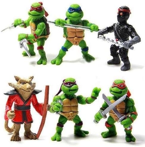 Teenage Mutant Ninja Turtles Mini Action Figures set-Party FavorsToy 6 Pcs