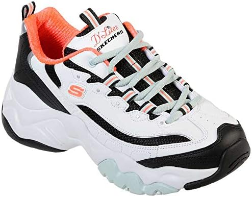 skechers d'lites 3 womens orange