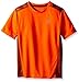 New Balance Boys' Big Short Sleeve Performance Printed T-Shirt, Lava/Lava, 18-20