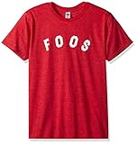 FEA Men's Foo Fighters Foos Logo T-Shirt, Heather Red, Large