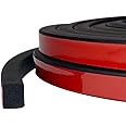 Tintvent Solid Rectangle Rubber Seal with High Tack Self-Adhesive Tape, EPDM Foam Rubber Weather Stripping for Boat, Auto, RV, Marine, Garage Doors/Window Seal, Black(26Feet)
