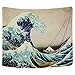 MARTINE MALL Tapestry Wall Hanging - The Great Wave Off Kanagawa by Katsushika Hokusai (59.1