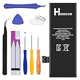 HOMSUM Battery Replacement for iPhone 5S or 5C with Repair Tool Kits & Instructions - Full 1560mAh New 0 Cycle [365 Days Warranty]