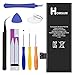HOMSUM Battery Replacement for iPhone 5S or 5C with Repair Tool Kits & Instructions - Full 1560mAh New 0 Cycle [365 Days Warranty]