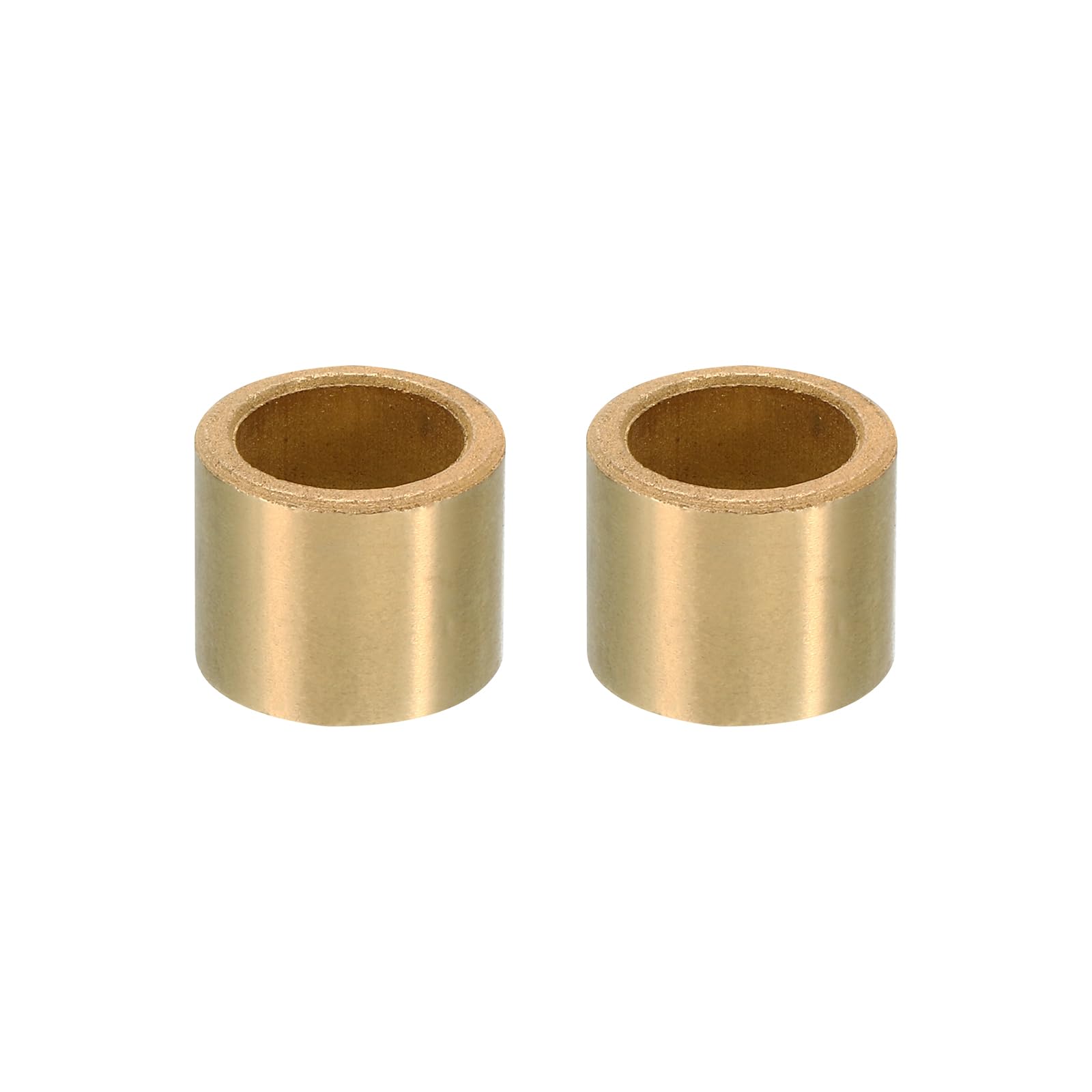 PATIKIL M16 Brass Spacers, 2 Pcs Metal Spacer Brass 16mm ID x 22mm OD x 18mm L Brass Spacers Screw Standoff for 5/8 Inch or M16 Screw